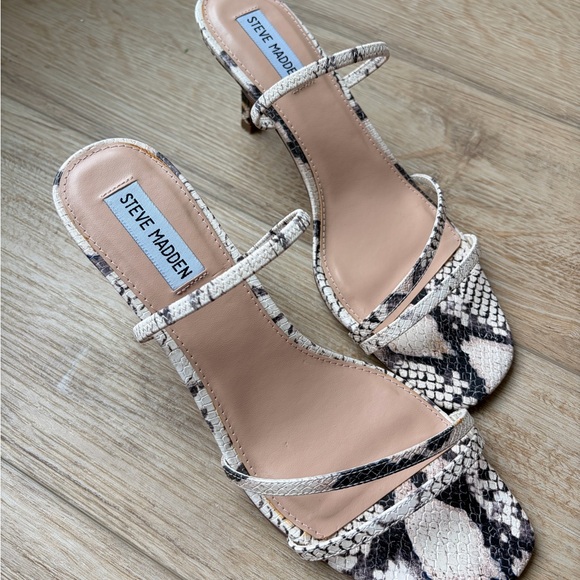 Steve Madden Snakeskin Strappy Sandals - Picture 5 of 5